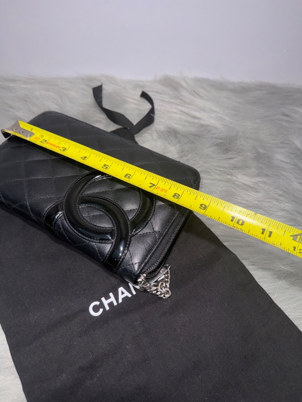 Chanel Cambon Black Quilted Leather Organizer~EUC - Picture 7 of 8